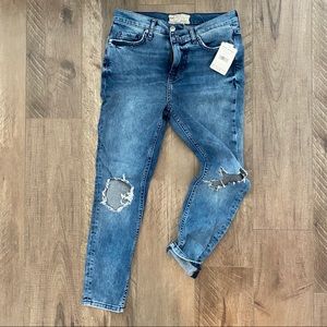 NWT Free People busted knee skinny jeans